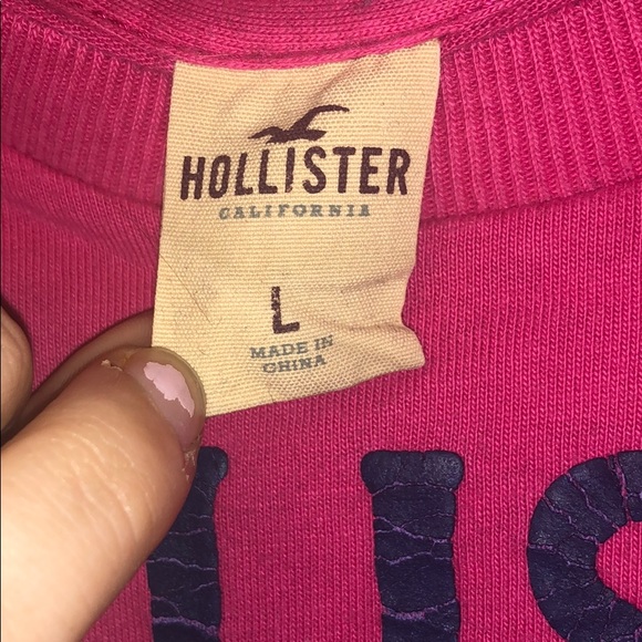 Hollister size L red and navy short sleeve shirt - Picture 4 of 8